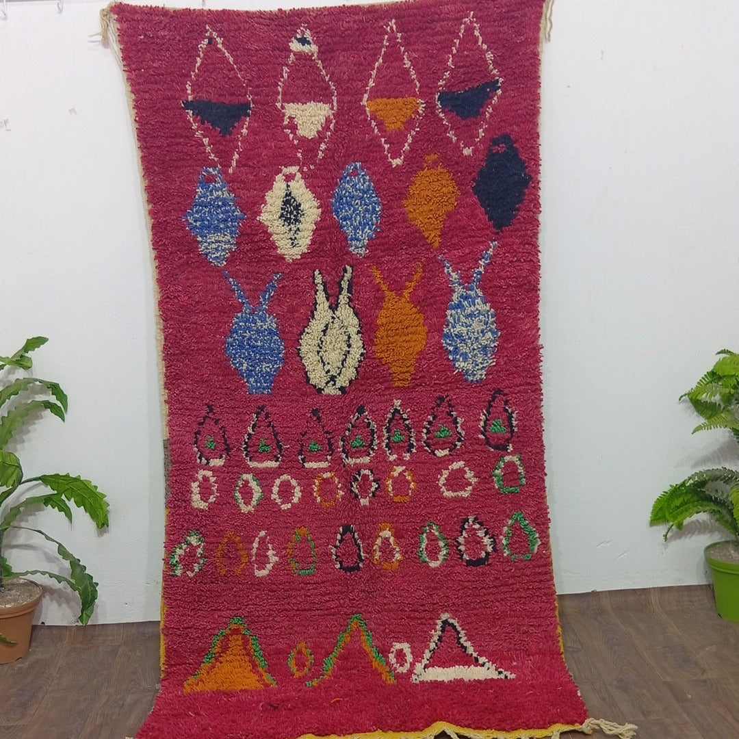 Custom Colorful Moroccan Wool Rug – Handmade Berber Rug