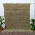 Handmade Moroccan Berber Rug – Neutral Wool Minimalist Carpet, Custom Boho Decor
