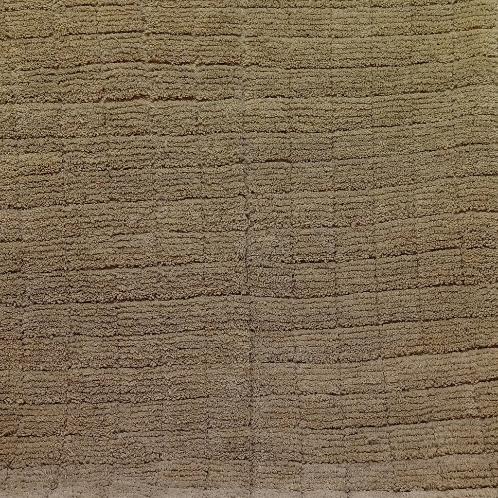 Handmade Moroccan Berber Rug – Neutral Wool Minimalist Carpet, Custom Boho Decor