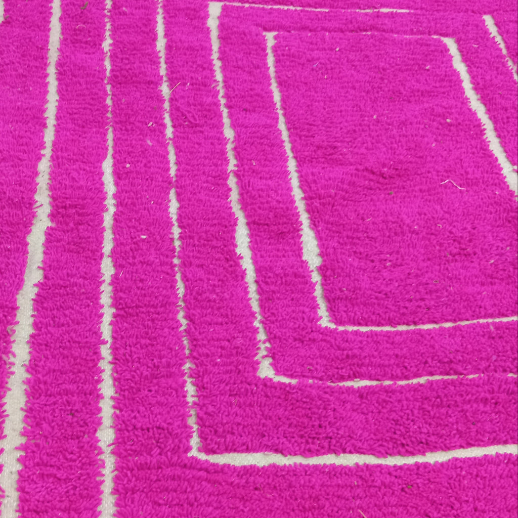 Blush Moroccan Boujaad Rug – Custom Artisan Dream in Pink