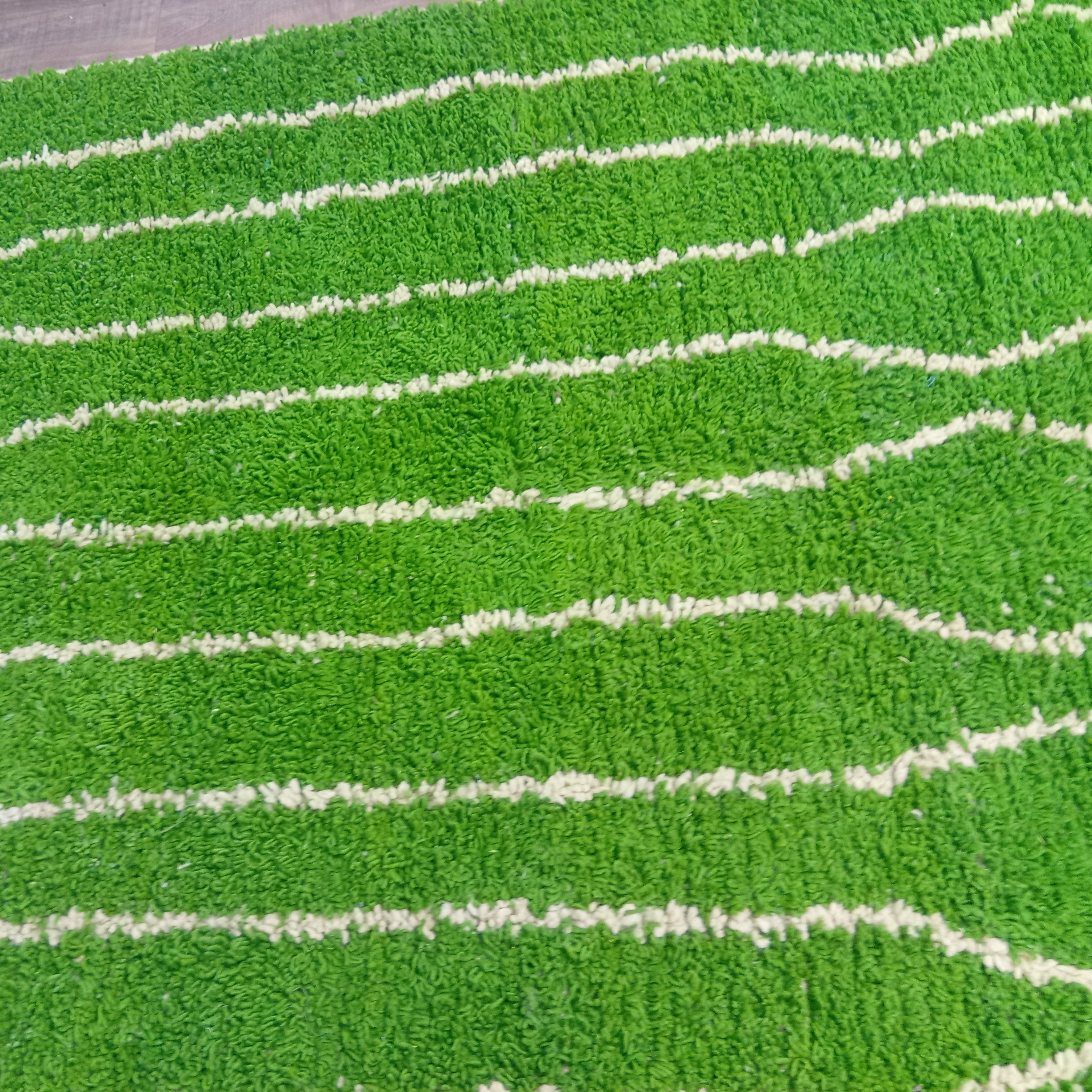 Vibrant Green Moroccan Boujaad Rug – Handmade & Made to Order