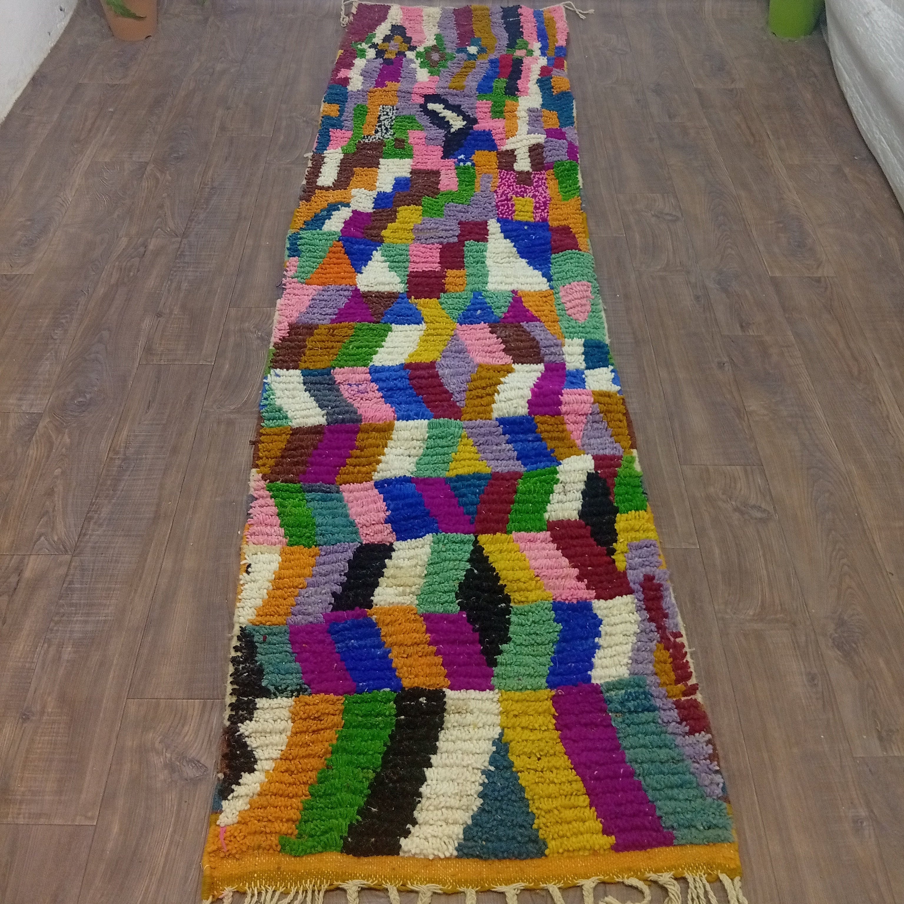 Handwoven Custom Berber Runner – Authentic Moroccan Wool Decor