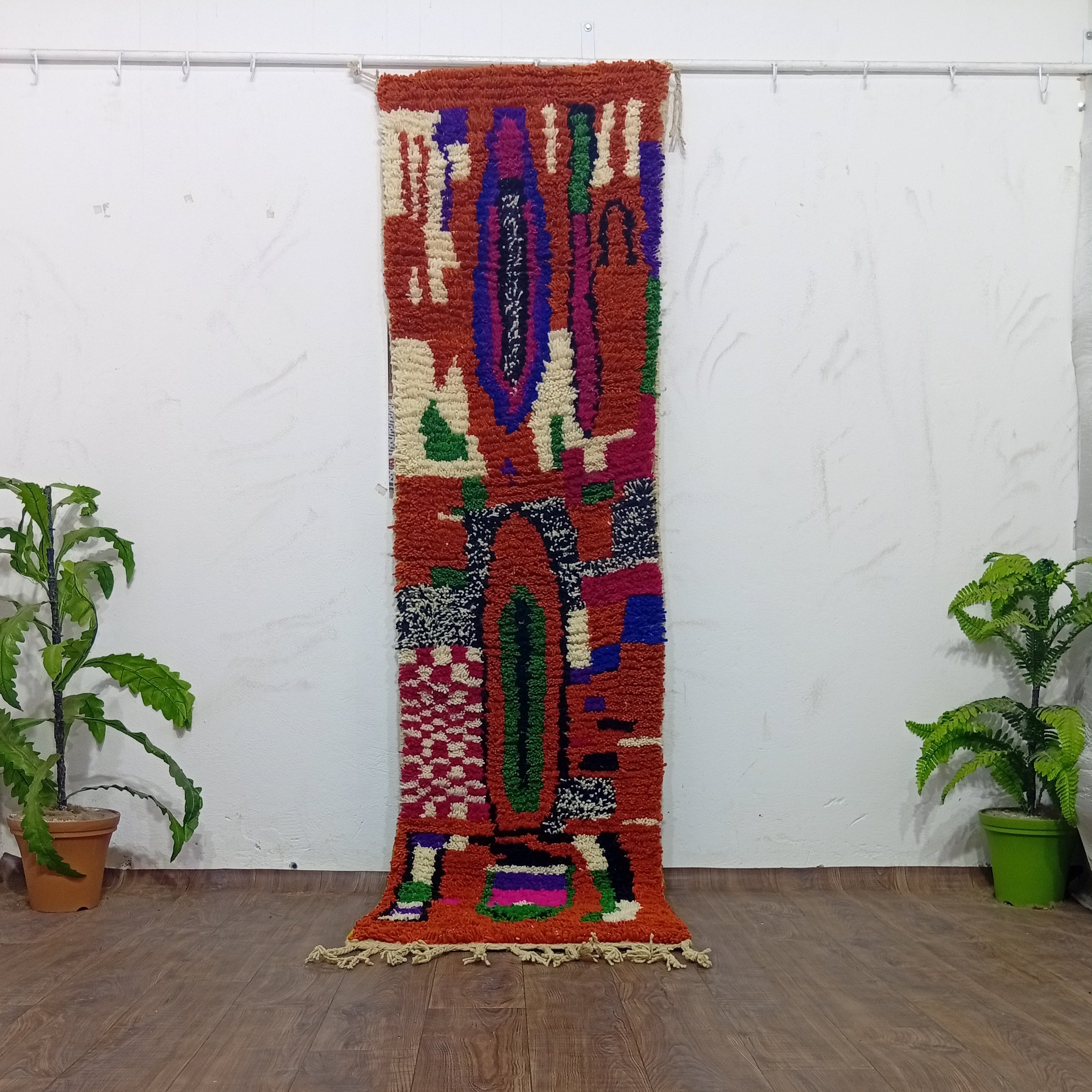 Custom Moroccan Wool Runner Rug – Handwoven Berber Hallway Decor
