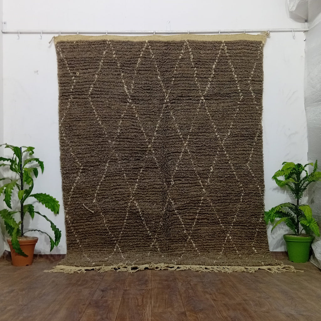 Custom Gray Moroccan Rug – Handmade Berber Wool Area Rug