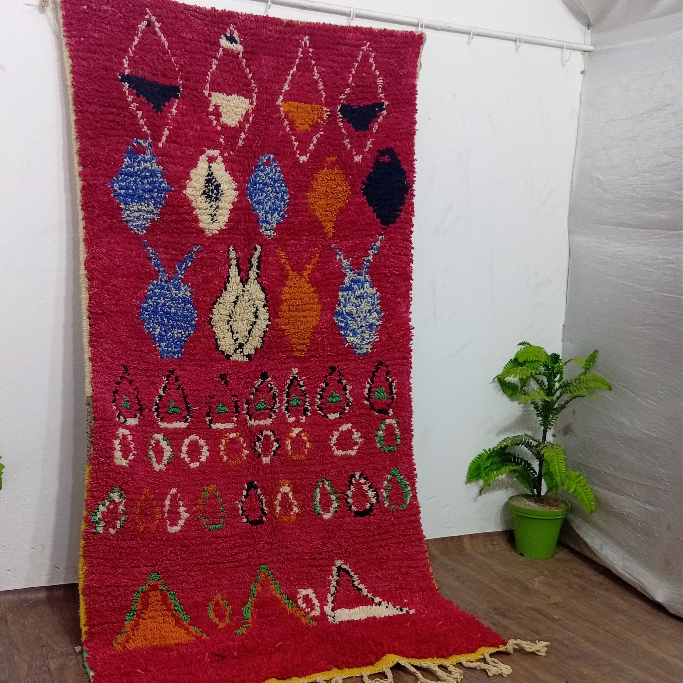 Custom Colorful Moroccan Wool Rug – Handmade Berber Rug