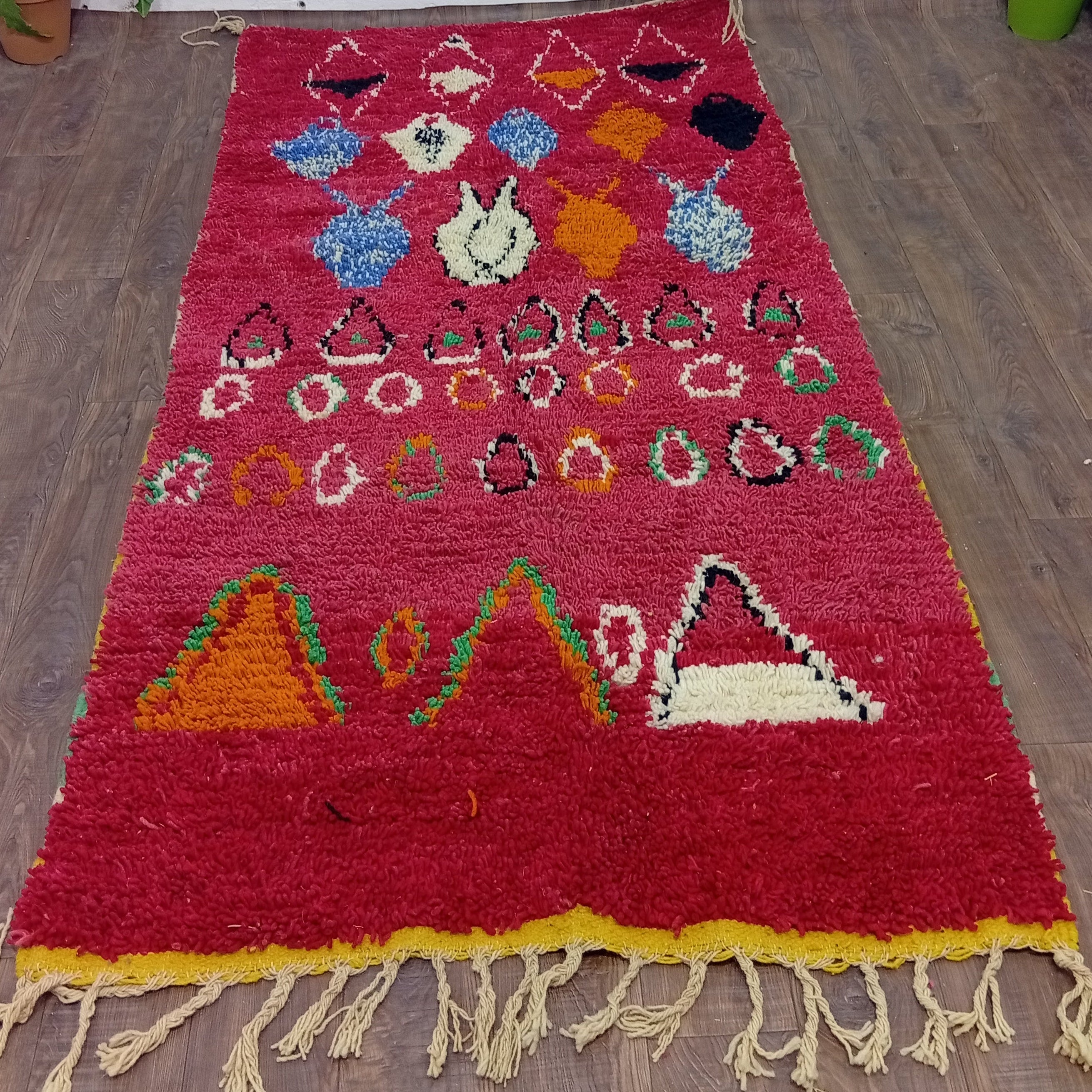 Custom Colorful Moroccan Wool Rug – Handmade Berber Rug