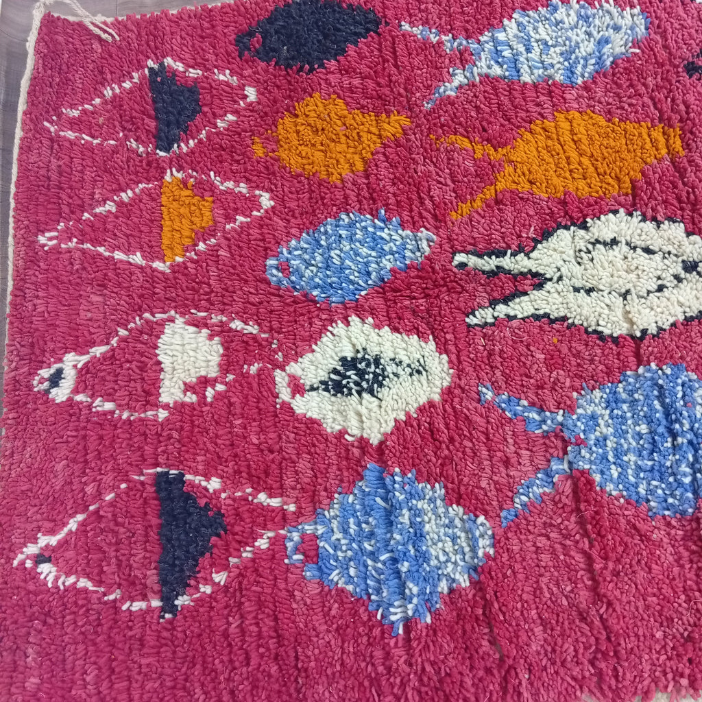 Custom Colorful Moroccan Wool Rug – Handmade Berber Rug