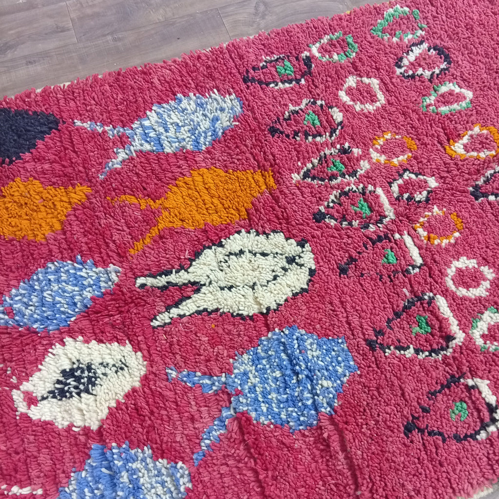 Custom Colorful Moroccan Wool Rug – Handmade Berber Rug