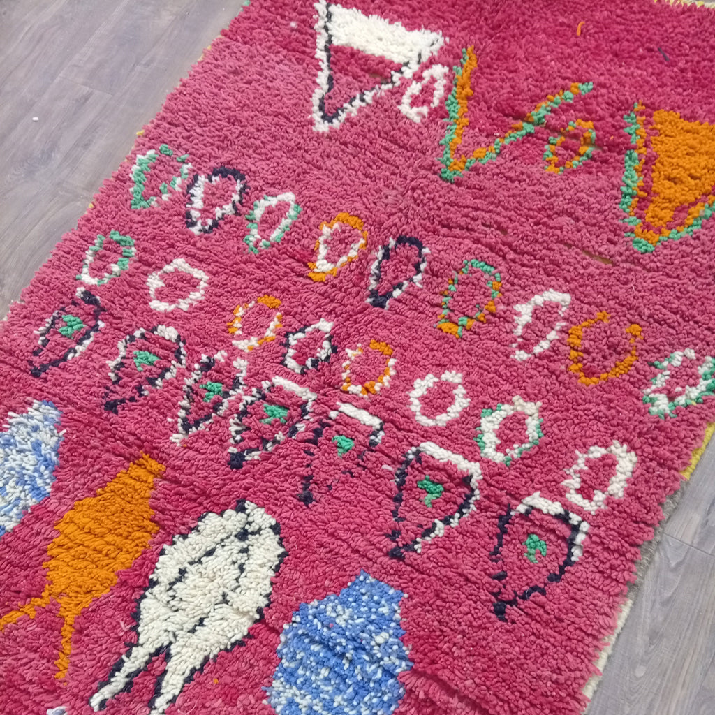 Custom Colorful Moroccan Wool Rug – Handmade Berber Rug
