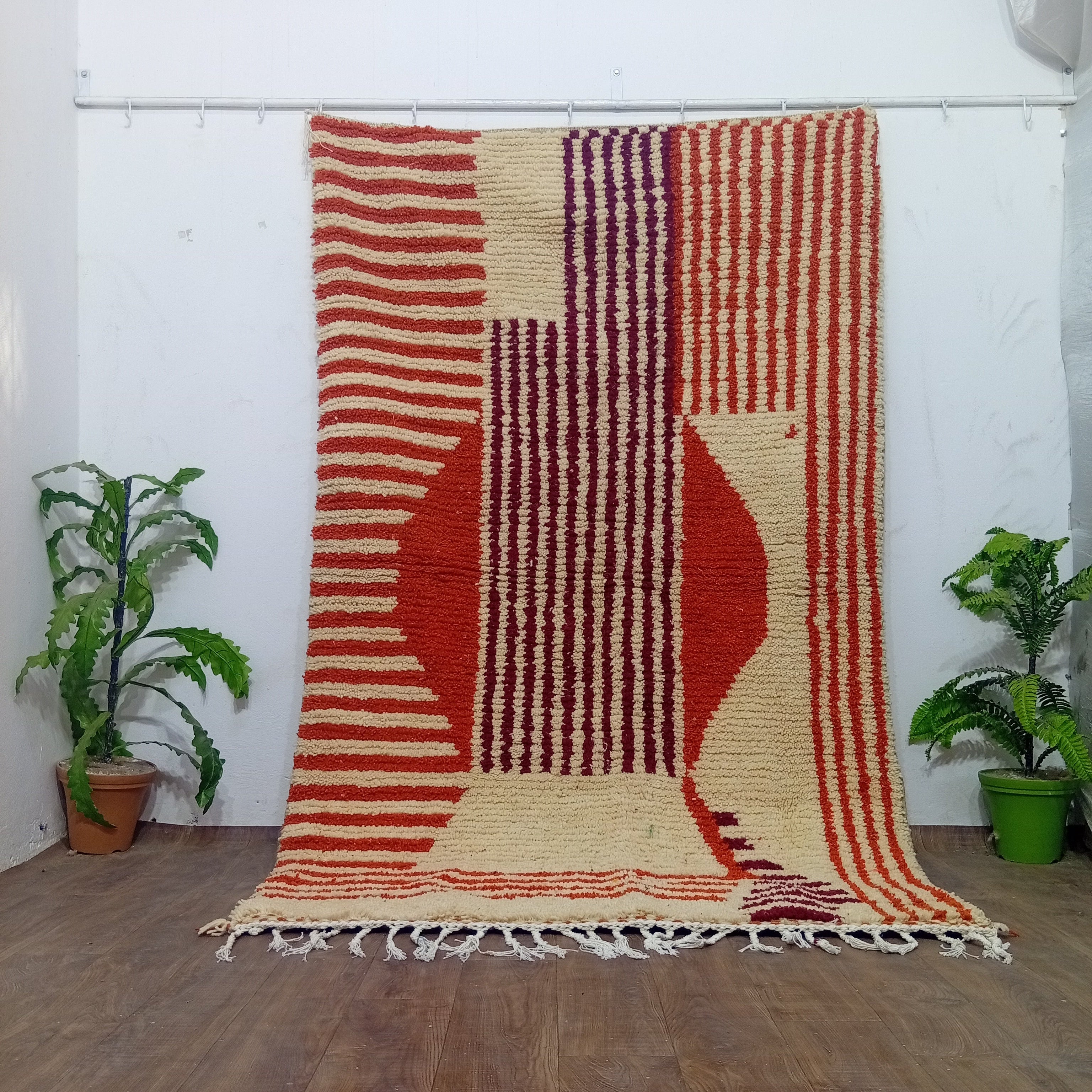 Custom Moroccan Wool Rug - Made To Order In Your Size & Colors - Handmade Berber Rug