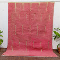 Handmade Custom Berber Rug | Moroccan Blush Pink Wool Rug