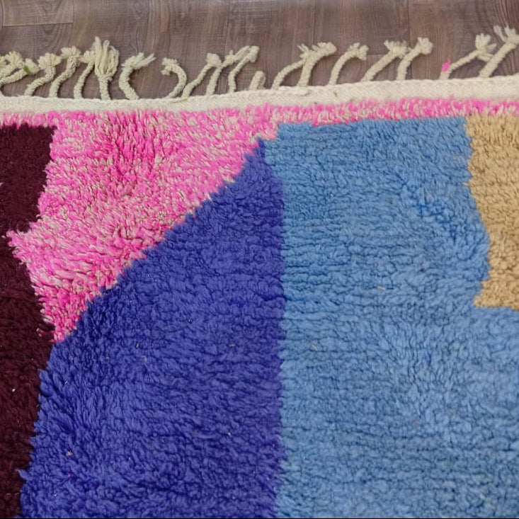 Handmade Moroccan Custom Carpet | Colorful Berber Wool Rug