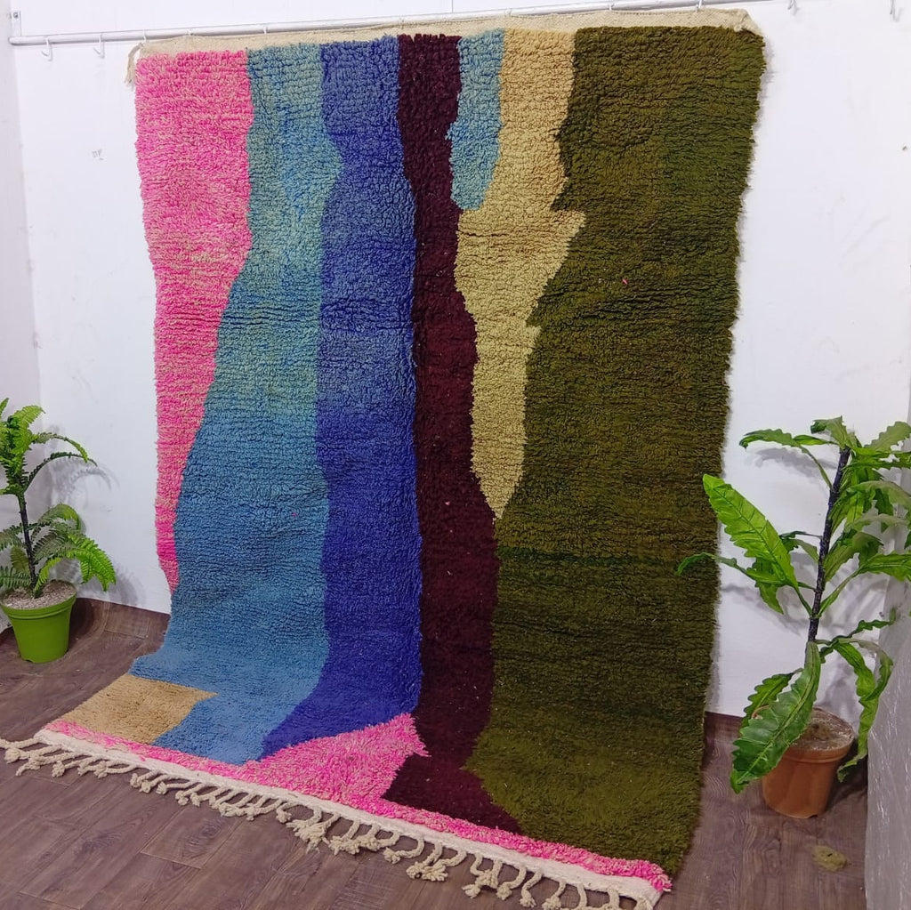 Handmade Moroccan Custom Carpet | Colorful Berber Wool Rug