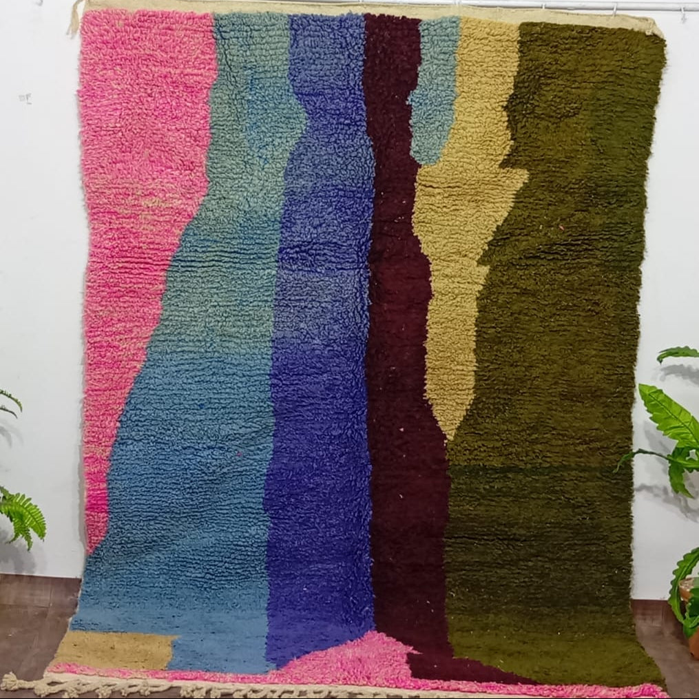 Handmade Moroccan Custom Carpet | Colorful Berber Wool Rug