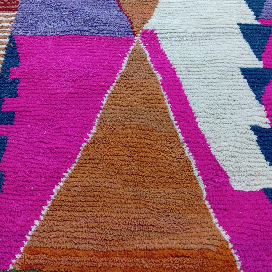 Custom Moroccan Wool Rug – Handmade Abstract Boujaad Berber Carpet