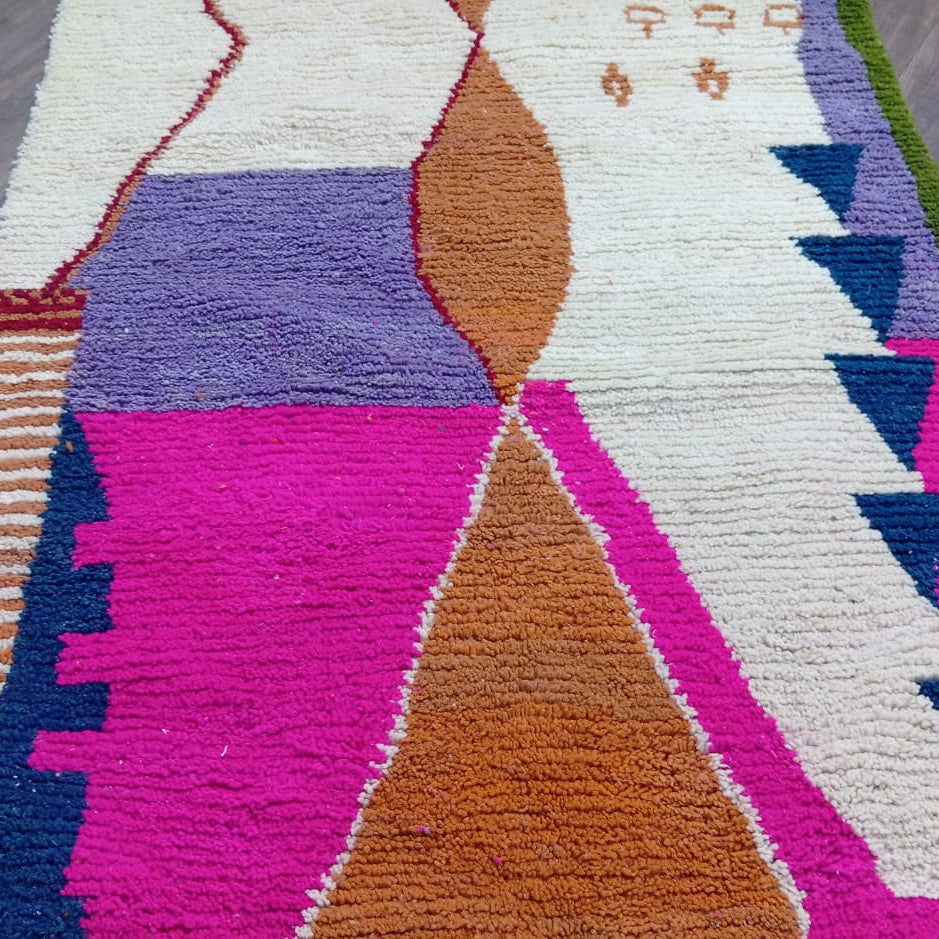 Custom Moroccan Wool Rug – Handmade Abstract Boujaad Berber Carpet