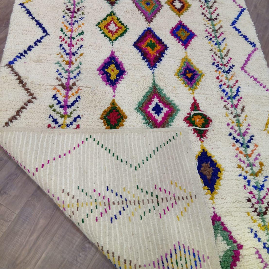 Colorful Moroccan Rug, Berber Diamond Wool Rug, Custom Boho Carpet