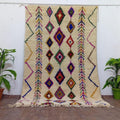 Colorful Moroccan Rug, Berber Diamond Wool Rug, Custom Boho Carpet