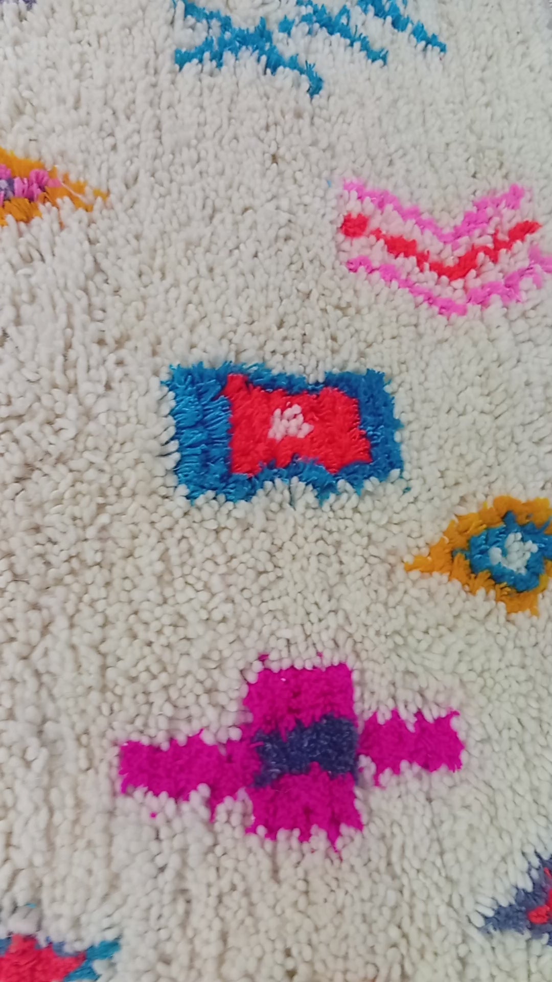 Handmade Moroccan Berber Rug, Geometric Tribal Area Rug, Boho Statement Decor